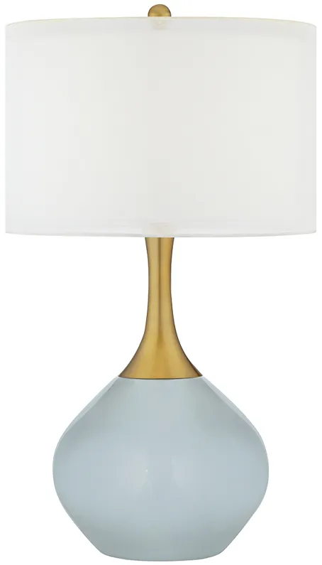 Take Five Nickki Brass Modern Table Lamp