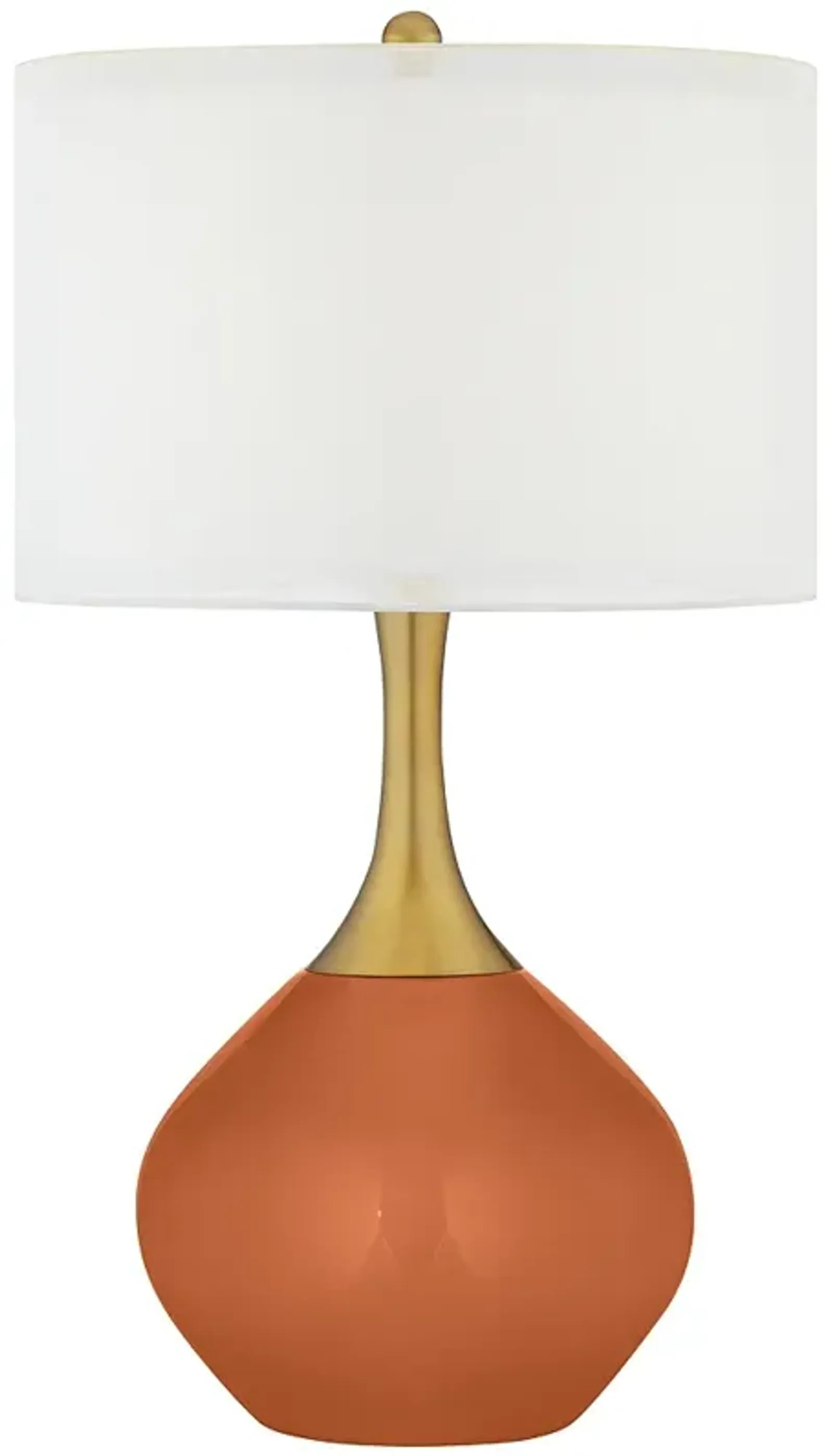 Robust Orange Nickki Brass Modern Table Lamp