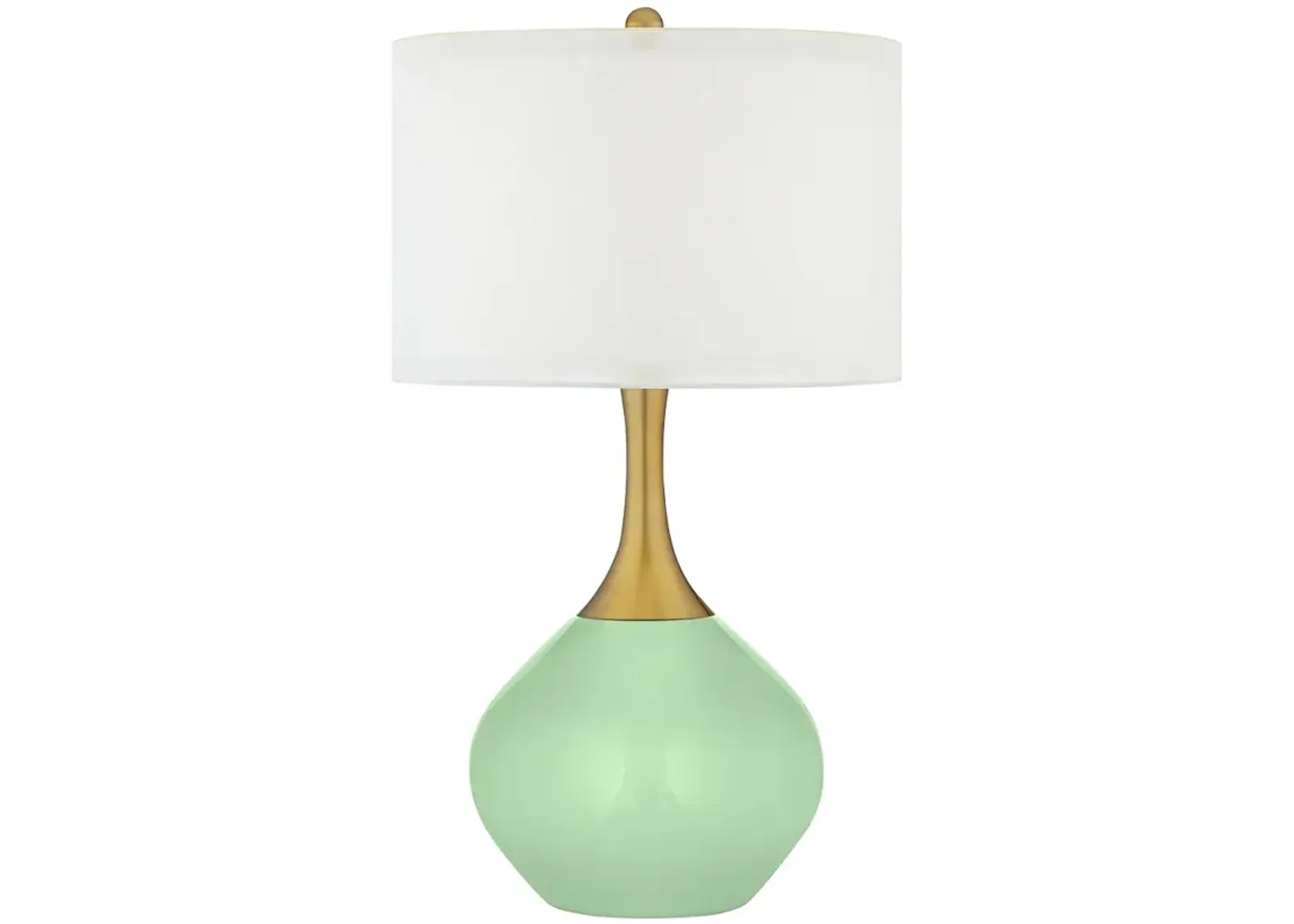 Flower Stem Nickki Brass Modern Table Lamp