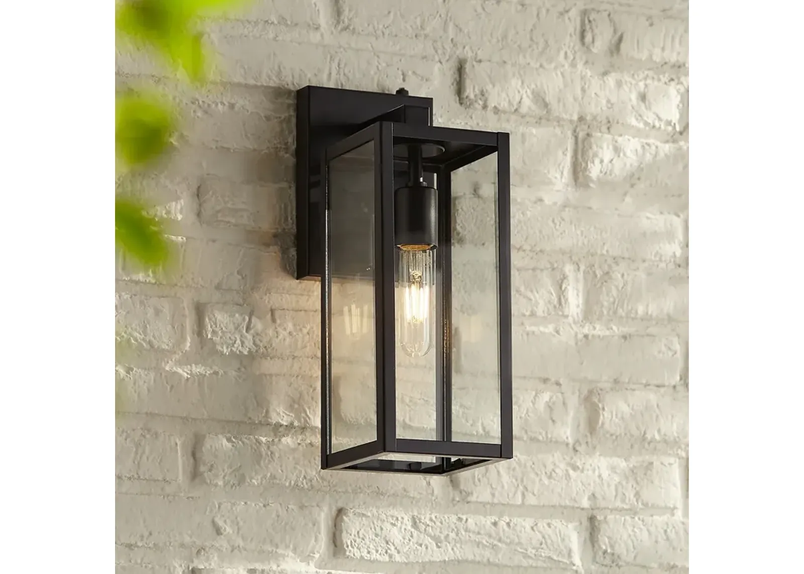 John Timberland Titan 14" High Mystic Black Dusk to Dawn Outdoor Light