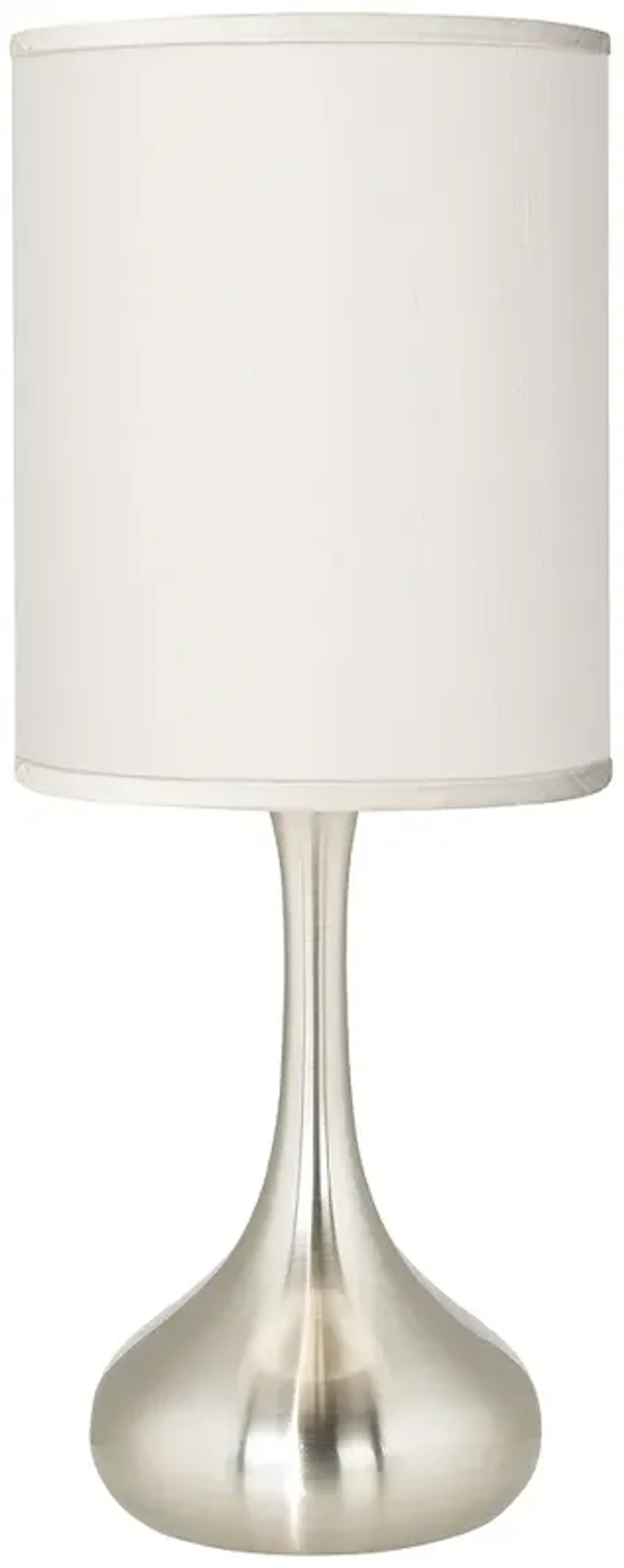 Possini Euro Droplet 24 1/2" Table Lamp with Cream Faux Silk Shade