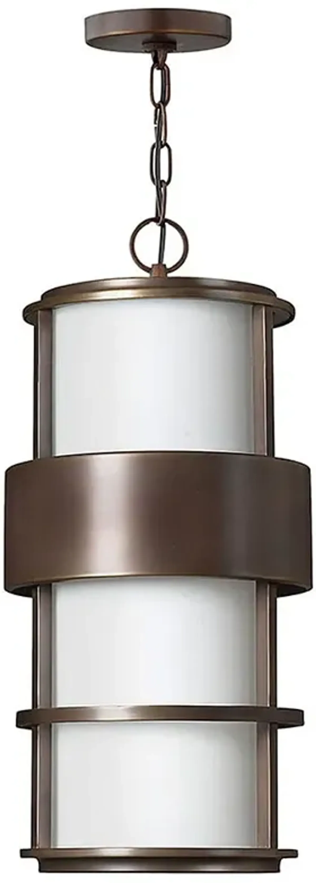 Metro Bronze Contemporary Saturn Pendant