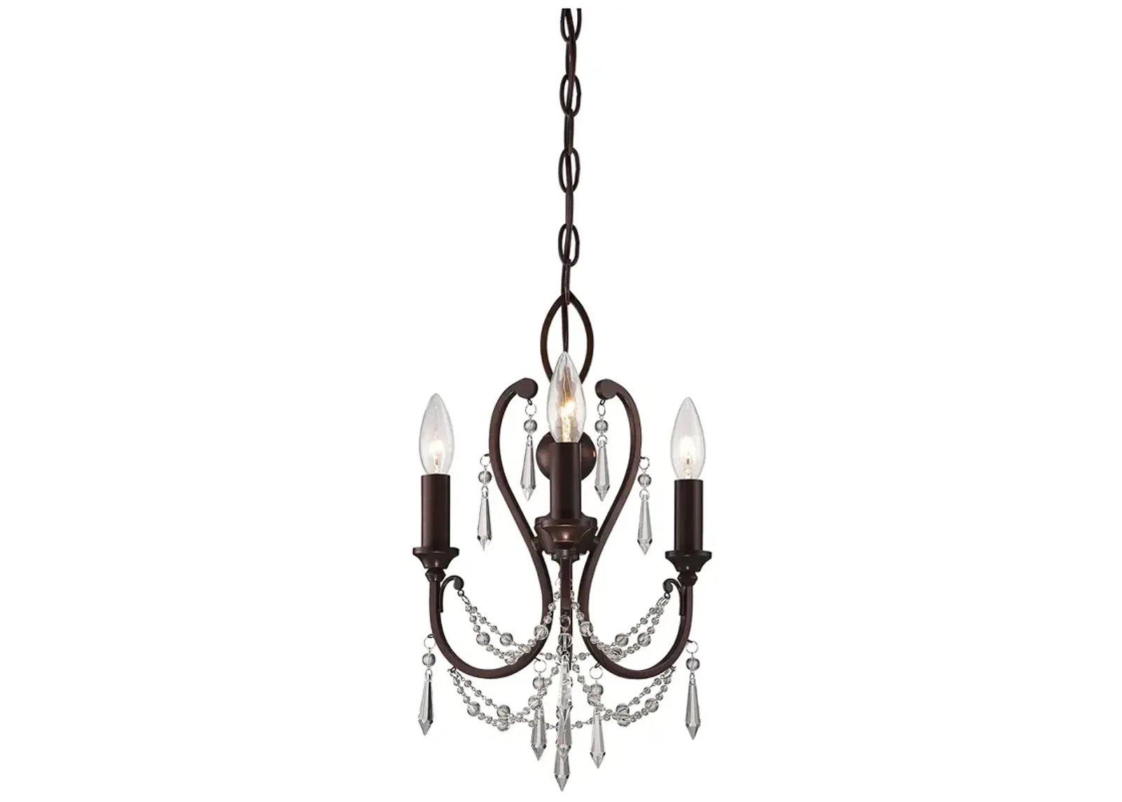 Minka-Lavery 3-Light Vintage Bronze Mini Chandelier