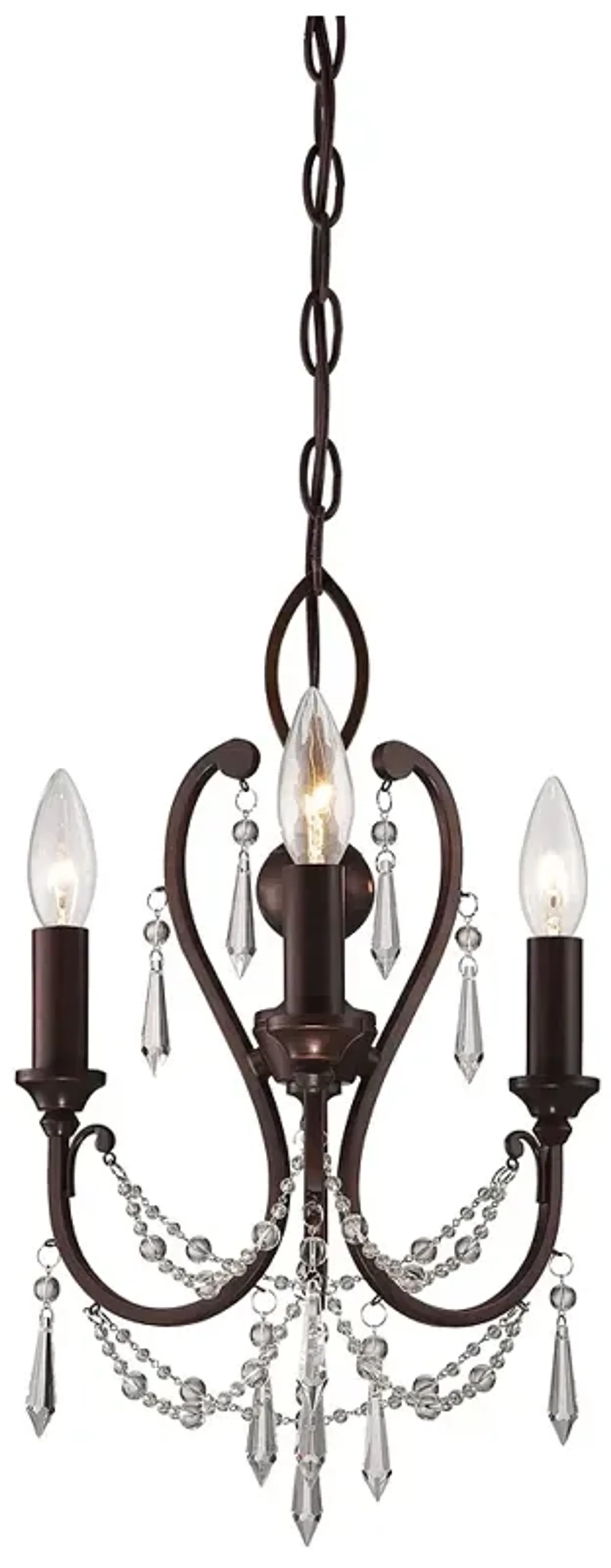 Minka-Lavery 3-Light Vintage Bronze Mini Chandelier