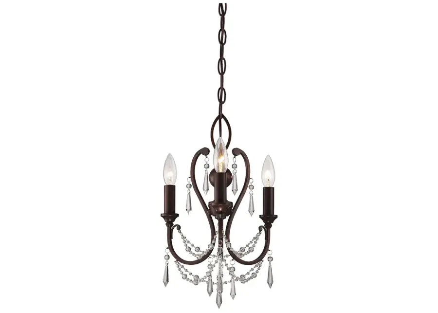 Minka-Lavery 3-Light Vintage Bronze Mini Chandelier