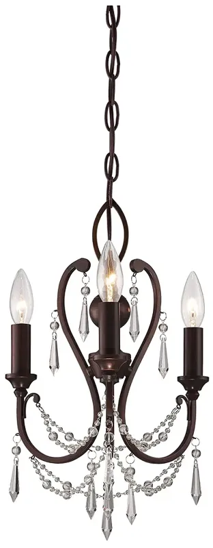 Minka-Lavery 3-Light Vintage Bronze Mini Chandelier