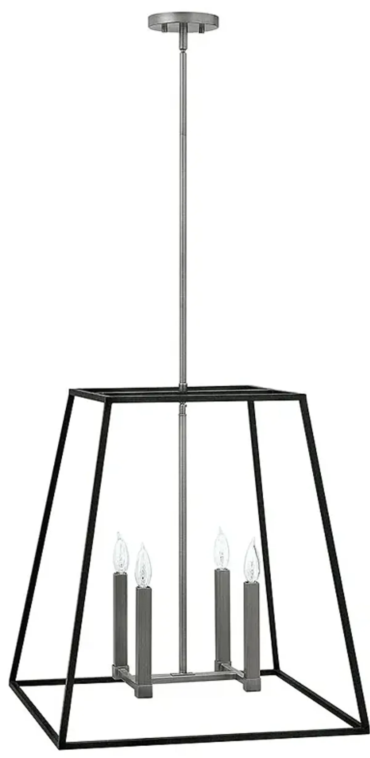 Foyer Fulton-Large Open Frame-Aged Zinc