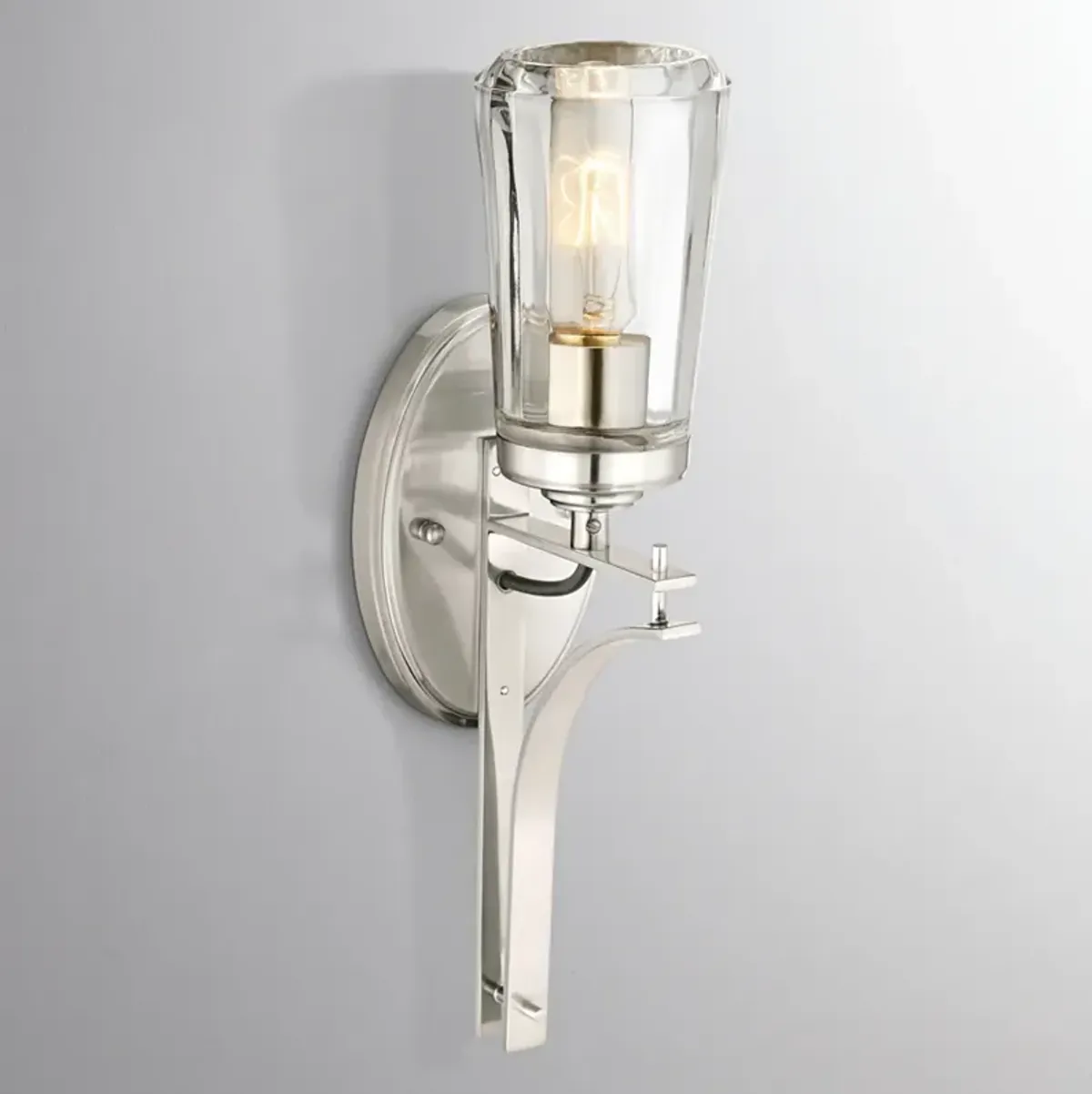 Minka Lavery Poleis 16" High Brushed Nickel Wall Sconce