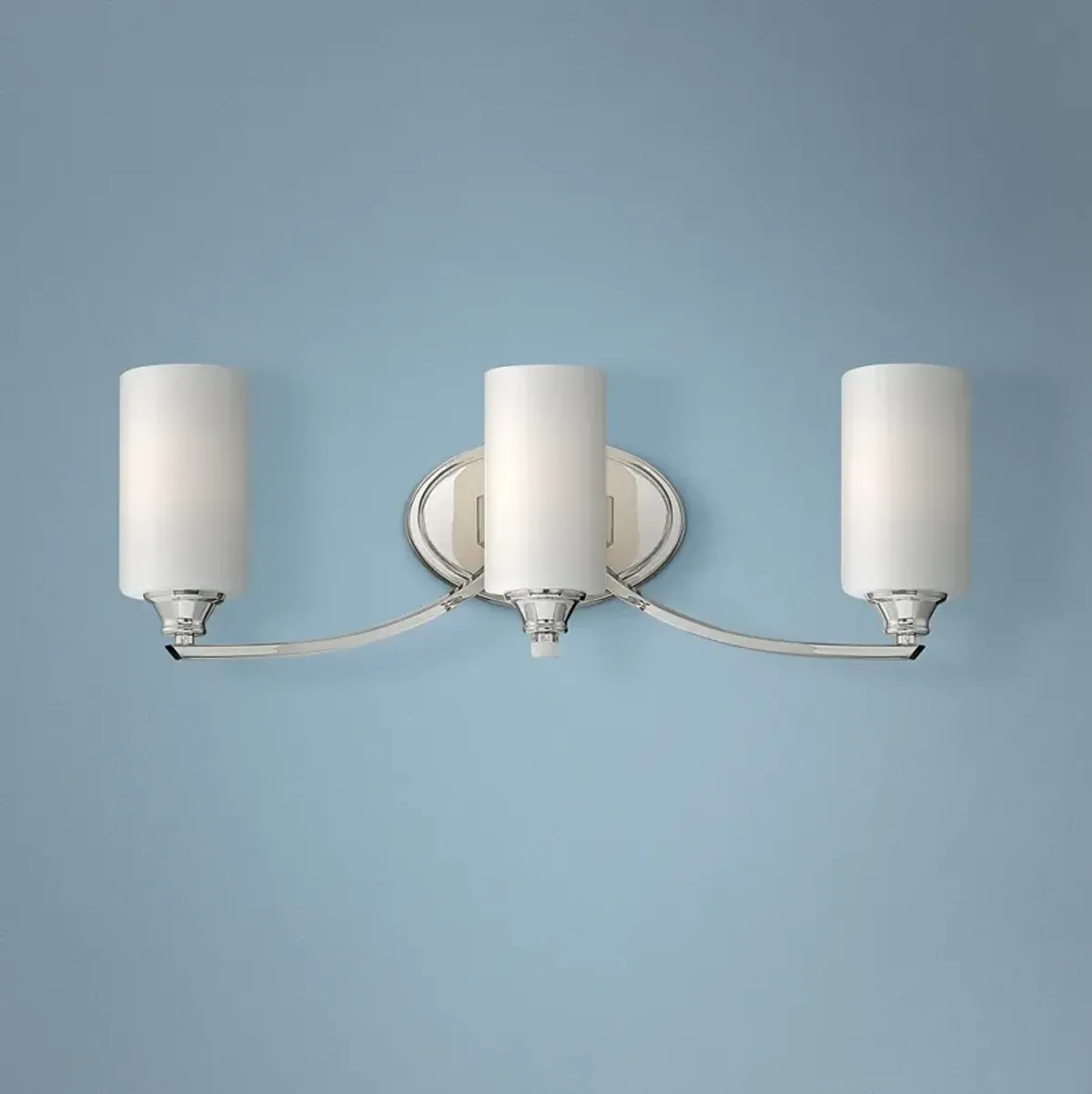 Tilbury 24 1/4" Wide Polished Nickel 3-Light Bath Light