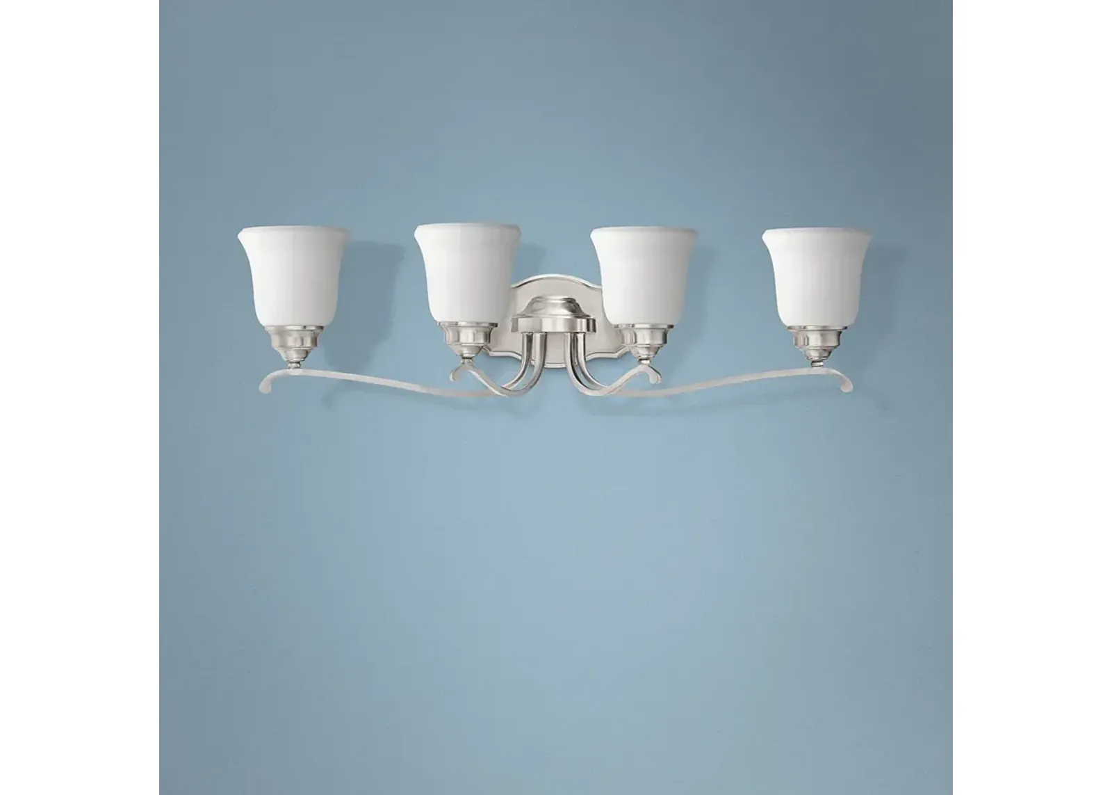 Minka Lavery Savannah Row 31" Wide Brushed Nickel 4-Light Bath Light