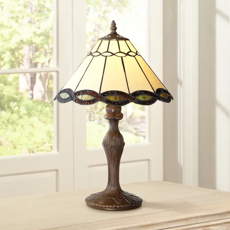 Robert Louis Tiffany Camile 18 1/2" High Tiffany-Stye Accent Lamp