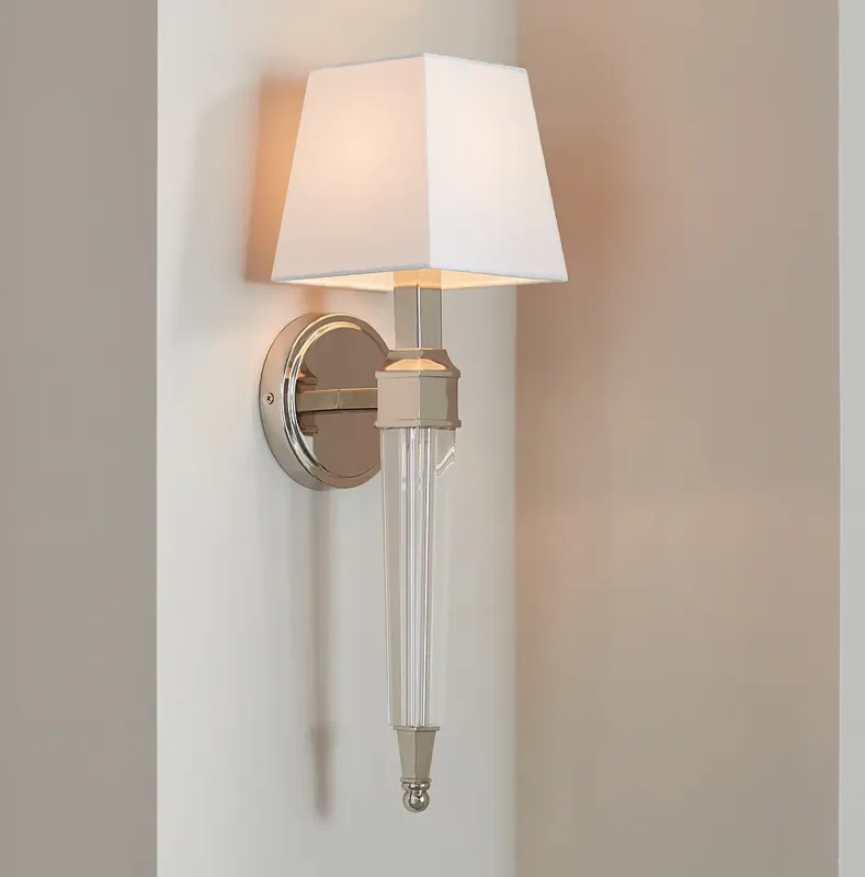 Possini Euro Irene 20 3/4" High Polished Nickel Wall Sconce