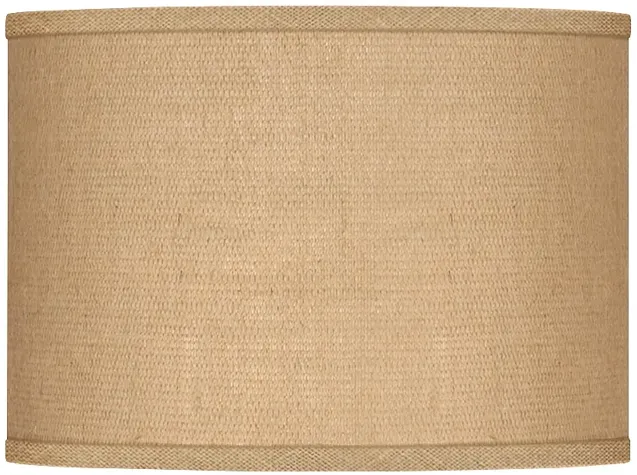 Woven Burlap Lamp Shade 13.5x13.5x10 (Spider)