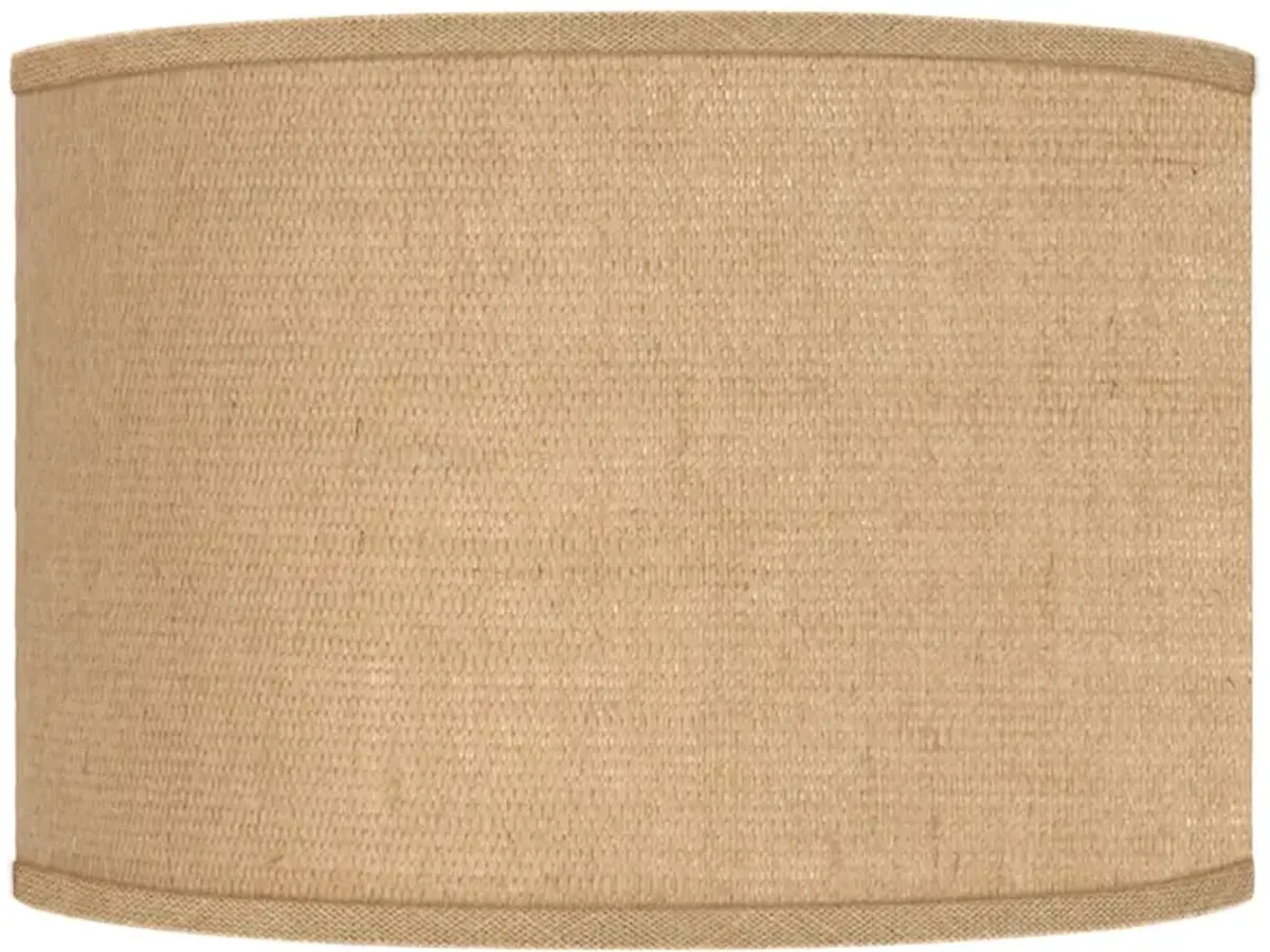 Springcrest Woven Burlap Drum Lamp Shade 12x12x8.5 (Spider)