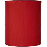 Possini Euro Red Textured Polyester Shade 10x10x12 (Spider)