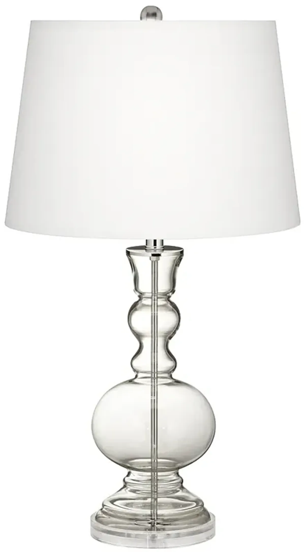 Color Plus Apothecary 30" High Clear Glass Fillable Table Lamp