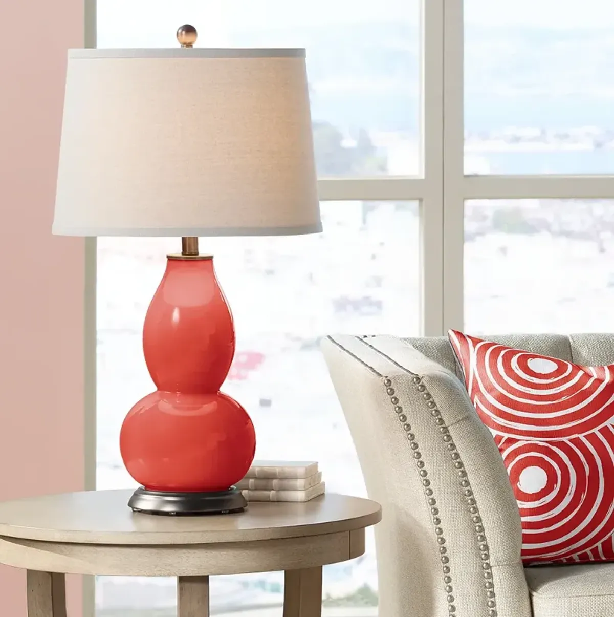 Cherry Tomato Double Gourd Table Lamp