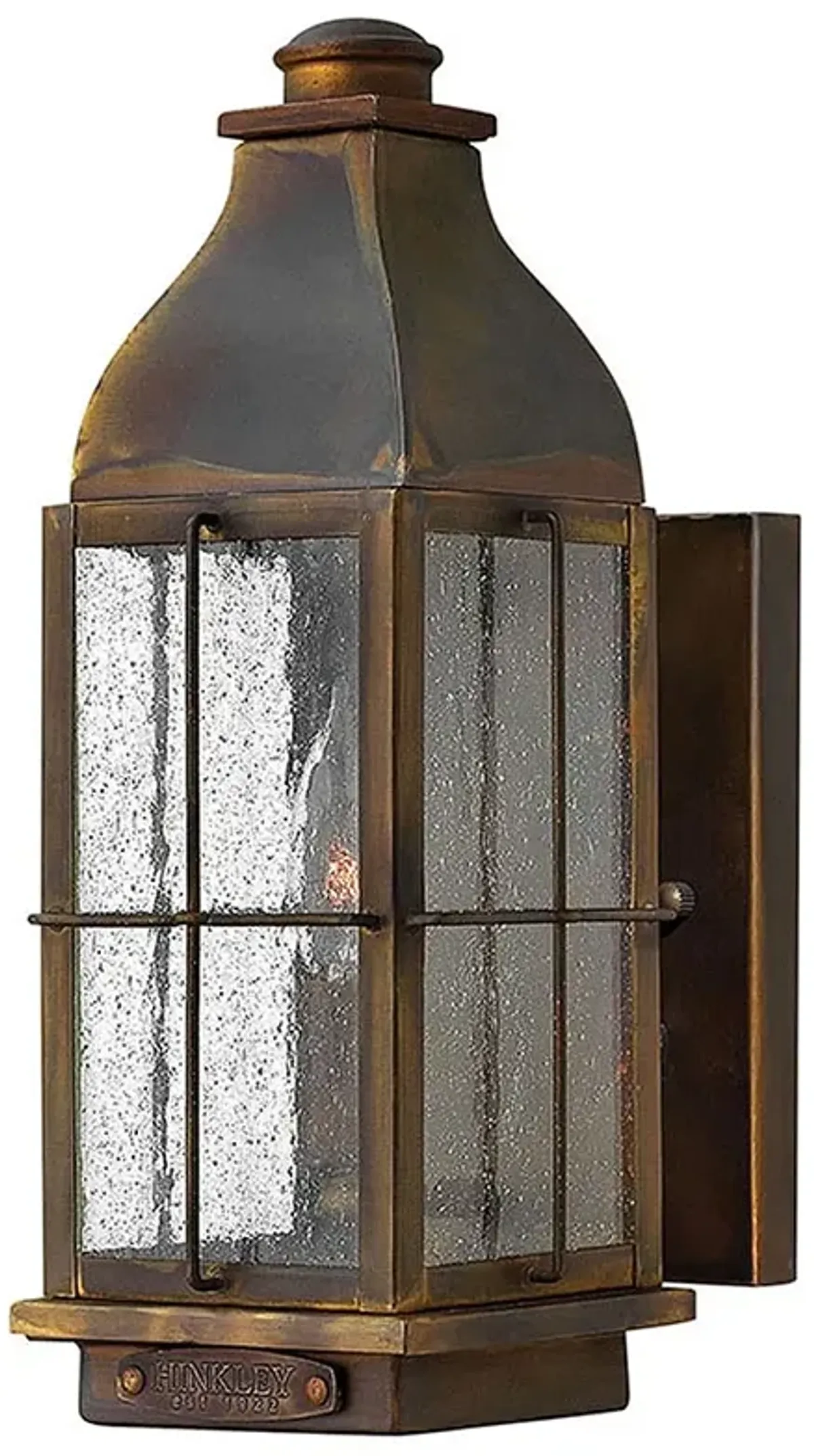 Hinkley Bingham 12 1/2 High Sienna Brass Outdoor Wall Light