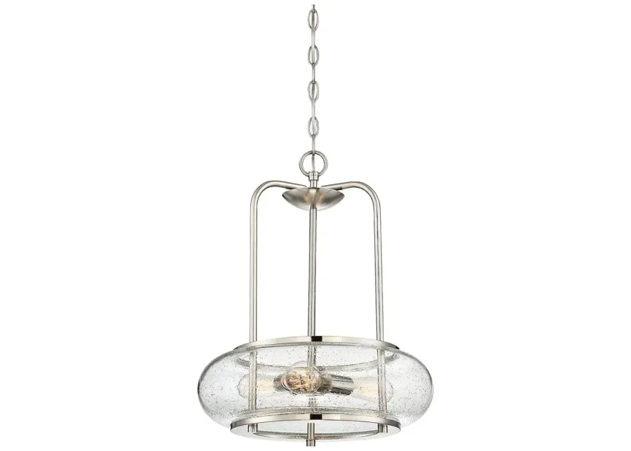 Quoizel Trilogy 16"W Brushed Nickel 3-Light Pendant Light