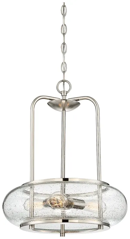 Quoizel Trilogy 16"W Brushed Nickel 3-Light Pendant Light