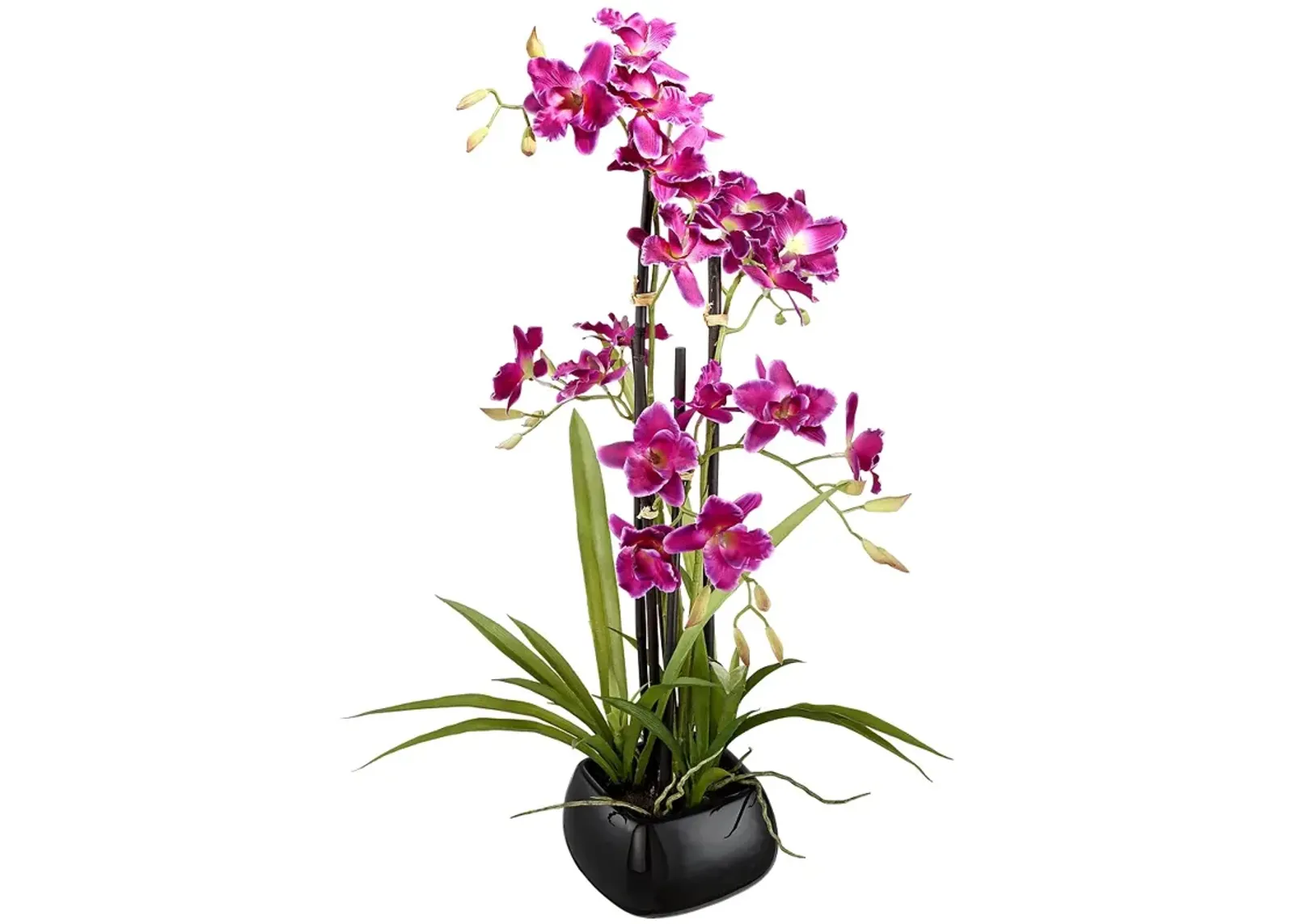 Purple Cattleya 23" High Silk Potted Plant