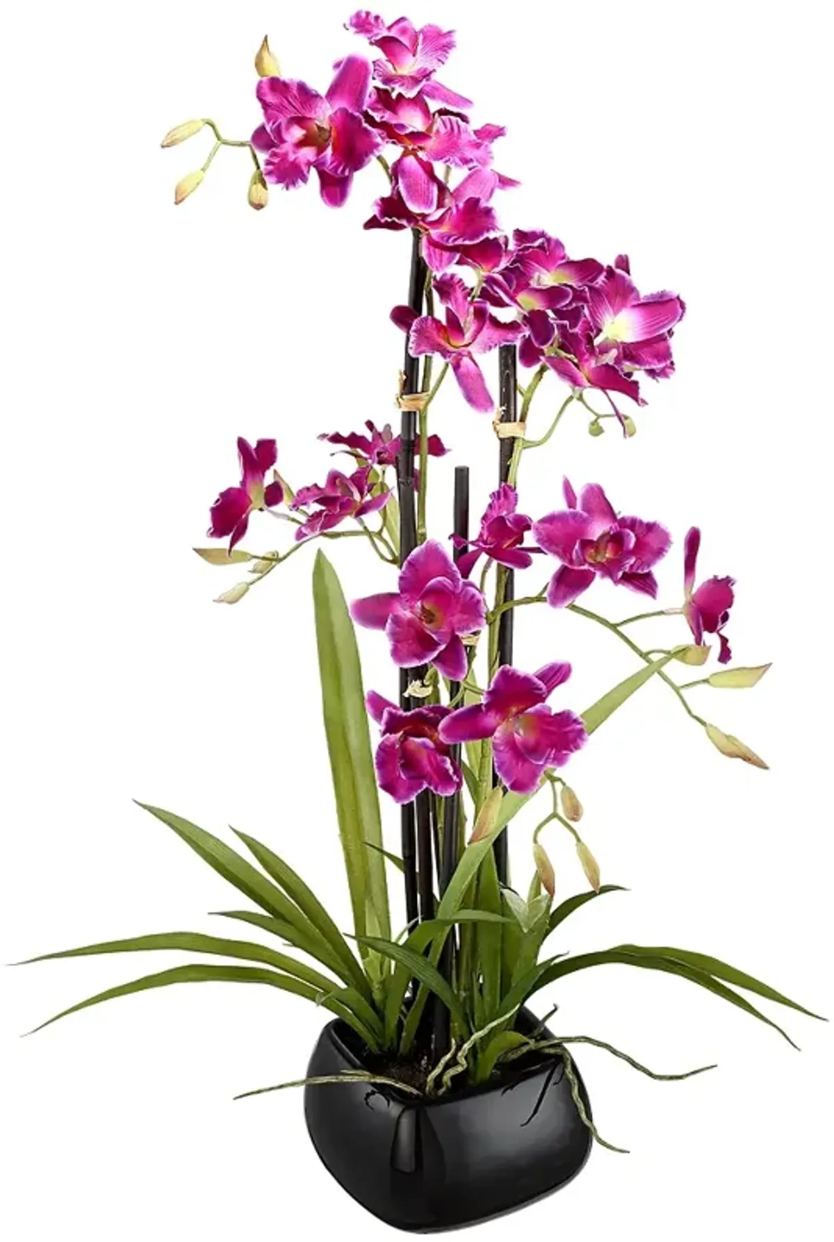 Purple Cattleya 23" High Silk Potted Plant