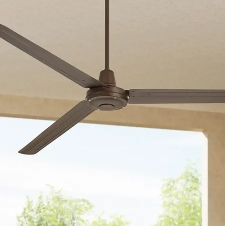 72" Turbina XL Oil-Rubbed Bronze Large Ceiling Fan with Remote