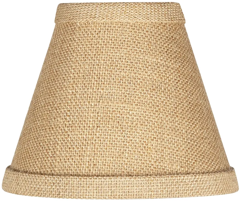 Woven Burlap Set of Four Shades 3x6x5 (Clip-On)
