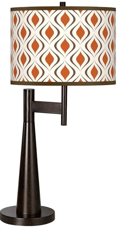 Retro Lattice Giclee Novo Table Lamp