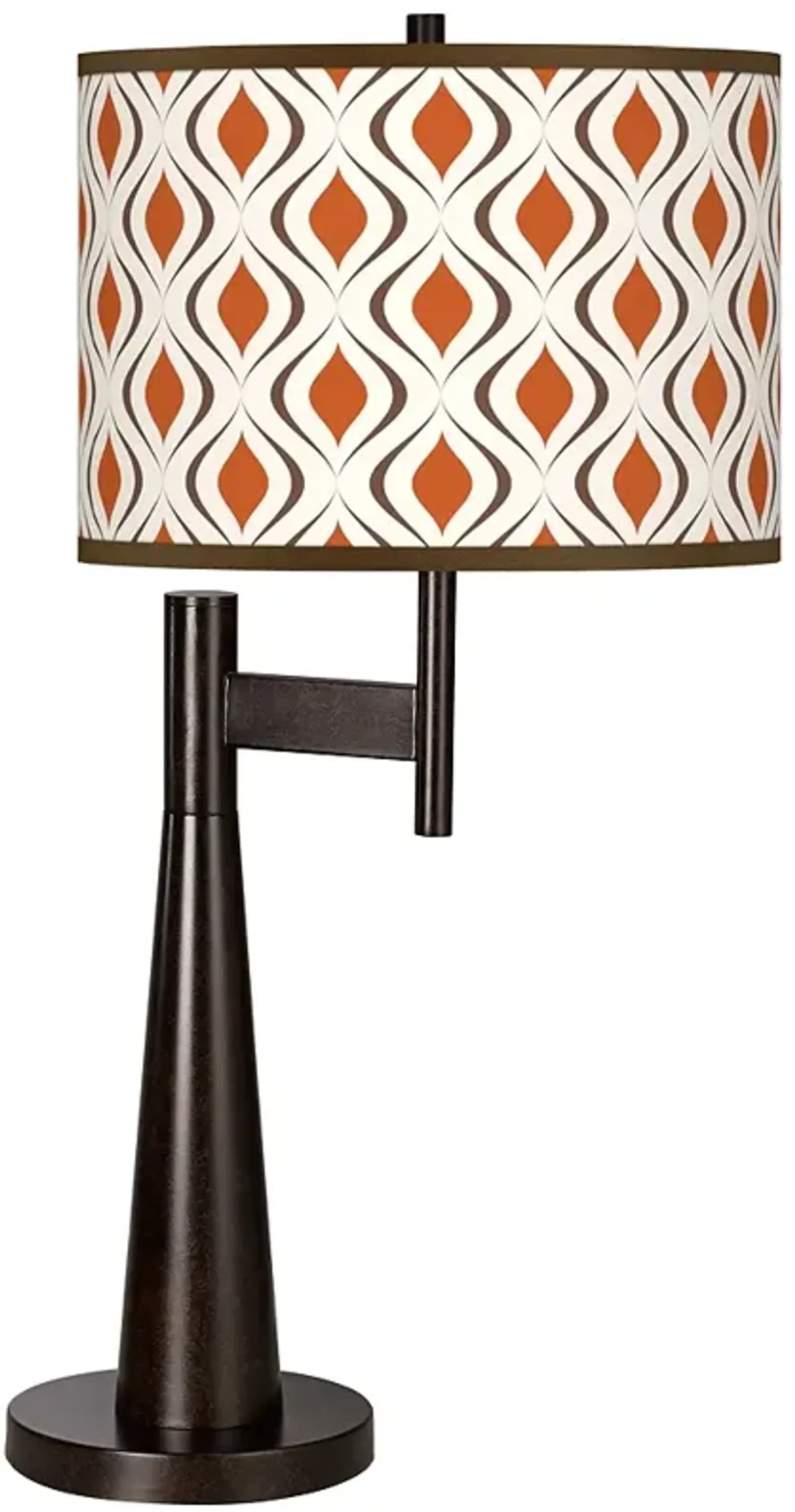 Giclee Glow Novo 30 3/4" Retro Lattice Shade Bronze Table Lamp