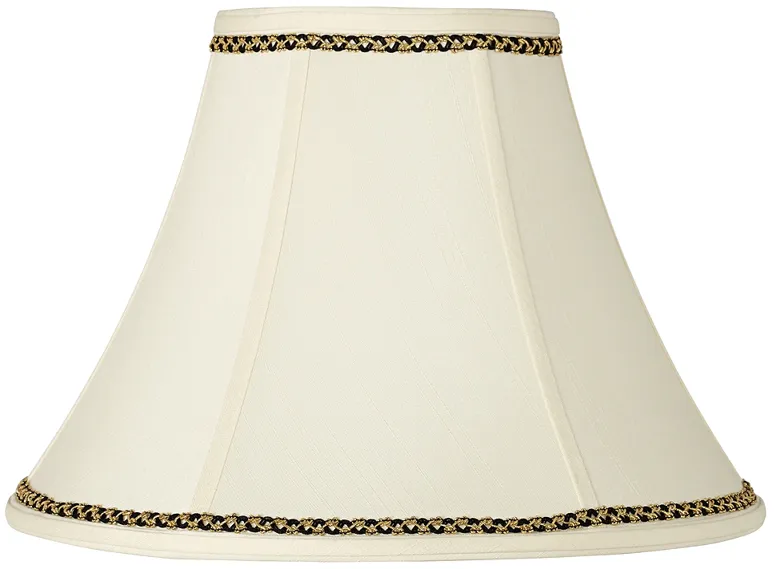 Creme Shade with Gold and Black Trim 7x16x12 (Spider)