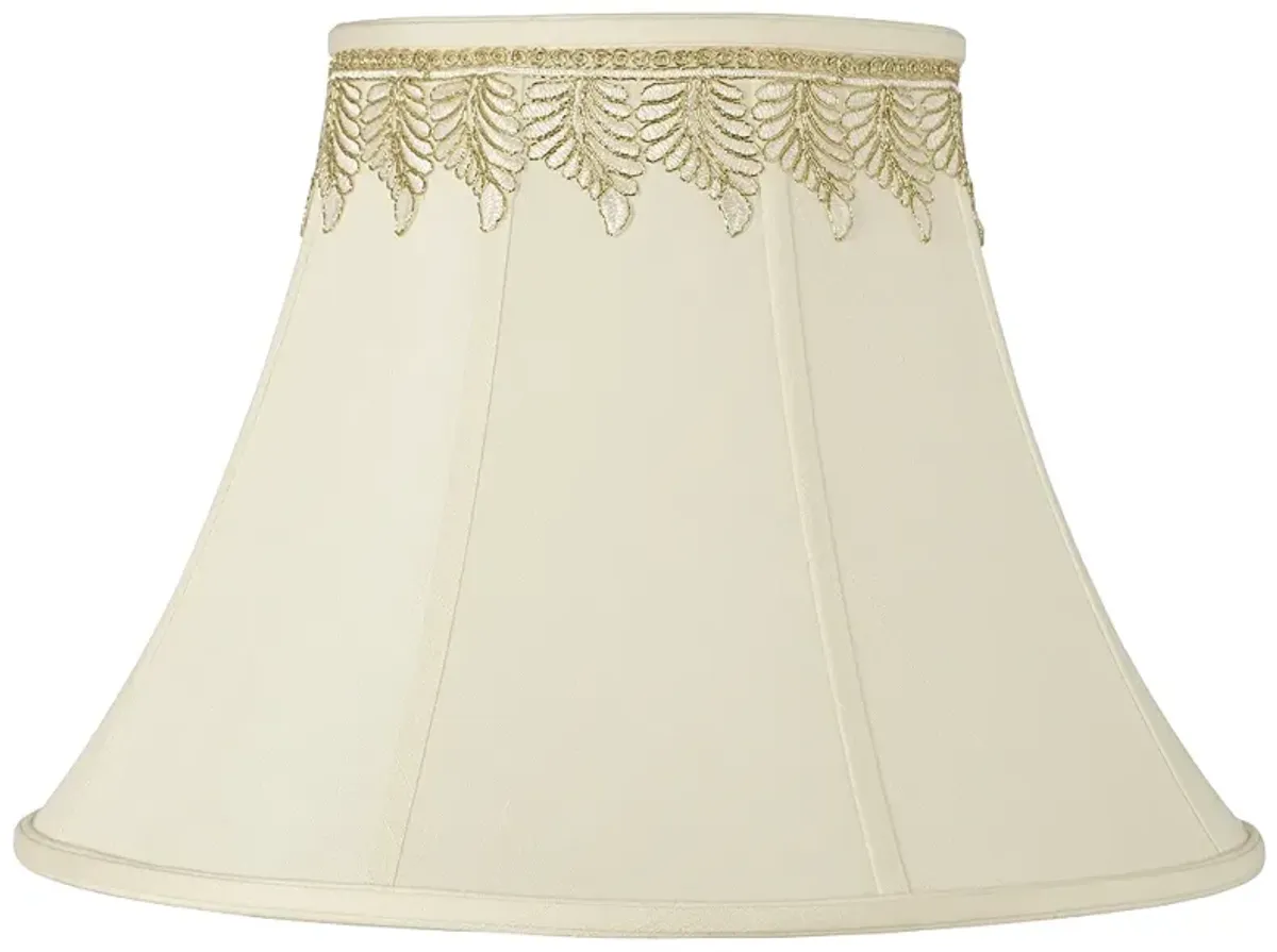 Springcrest Shade with Embroidered Leaf Trim 9x18x13 (Spider)