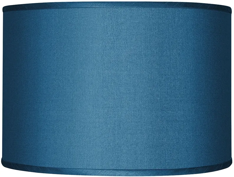 Possini Euro Blue Textured Faux Silk Shade 12x12x8.5 (Spider)