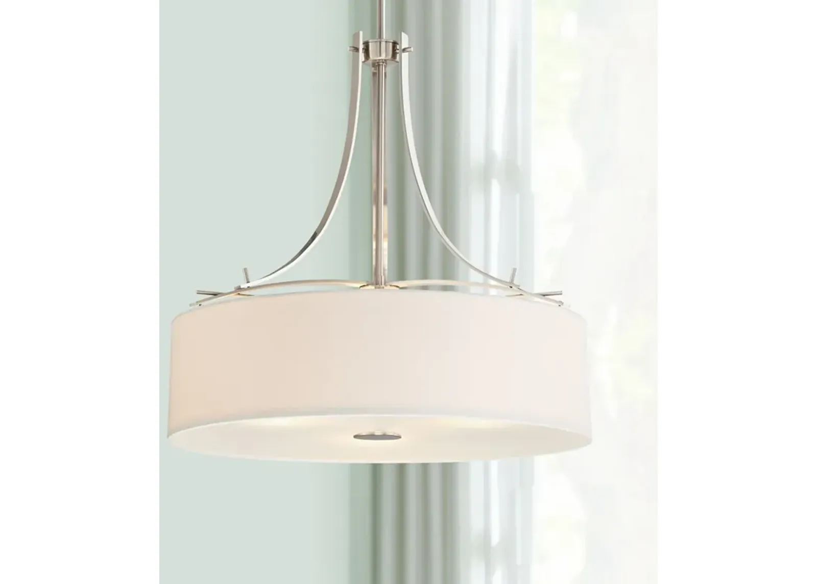 Minka Lavery Poleis 20" Wide 3-Light Brushed Nickel Pendant Light