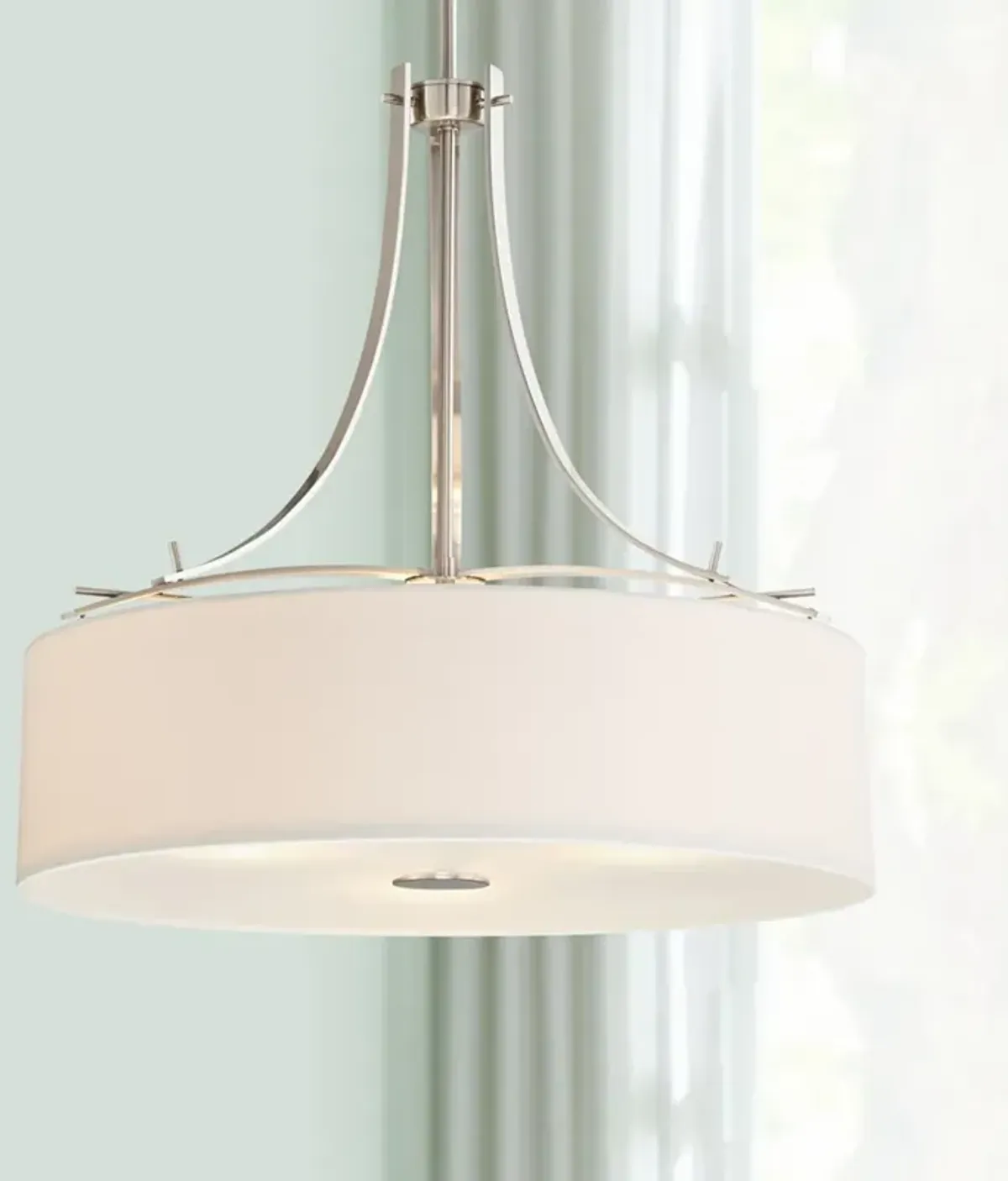 Minka Lavery Poleis 20" Wide 3-Light Brushed Nickel Pendant Light