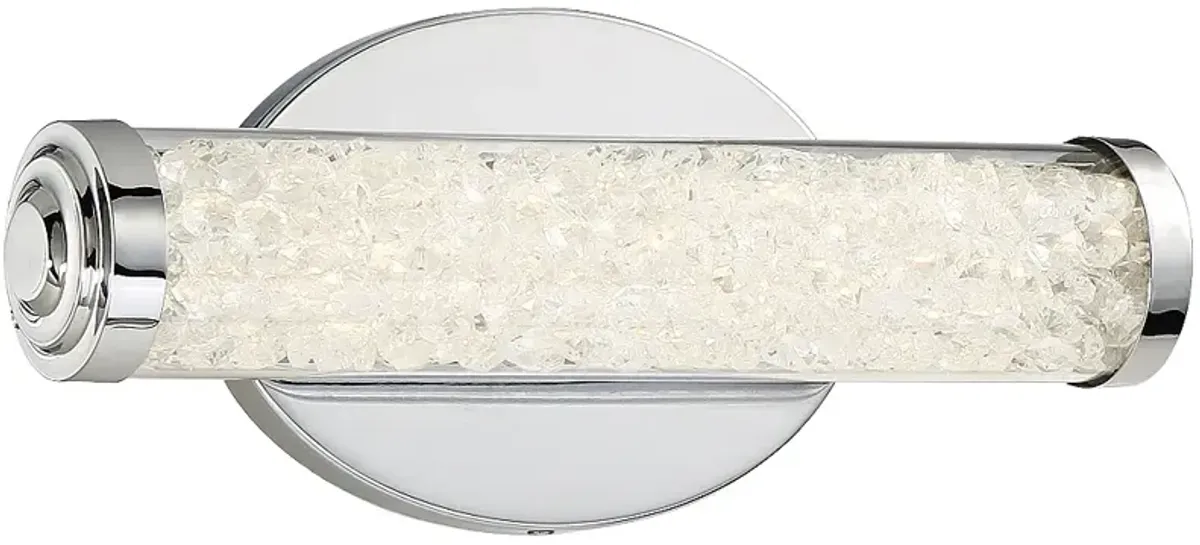 George Kovacs Diamonds 12" Wide LED Chrome Bath Light