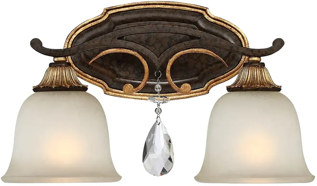 Metropolitan Chateau Nobles 16 1/4"W Bronze Bath Light