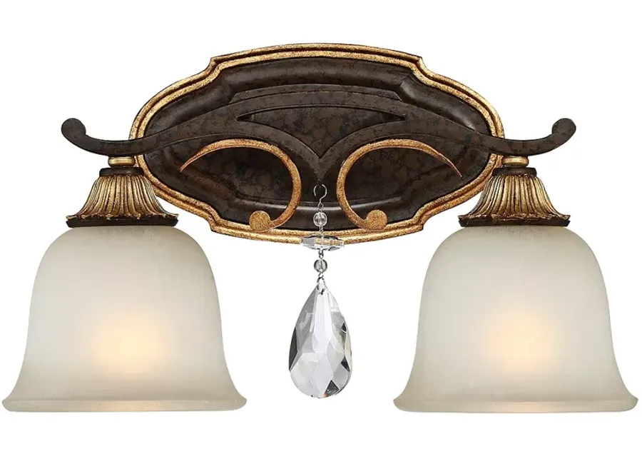 Metropolitan Chateau Nobles 16 1/4"W Bronze Bath Light