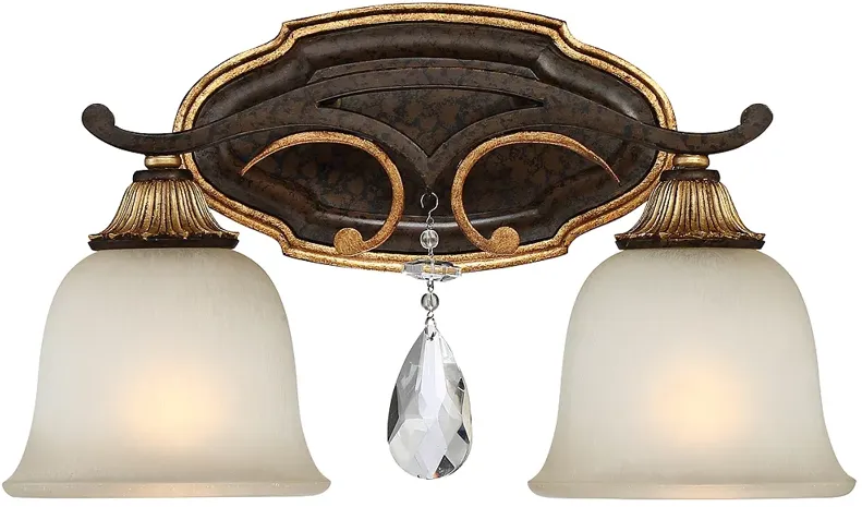 Metropolitan Chateau Nobles 16 1/4"W Bronze Bath Light