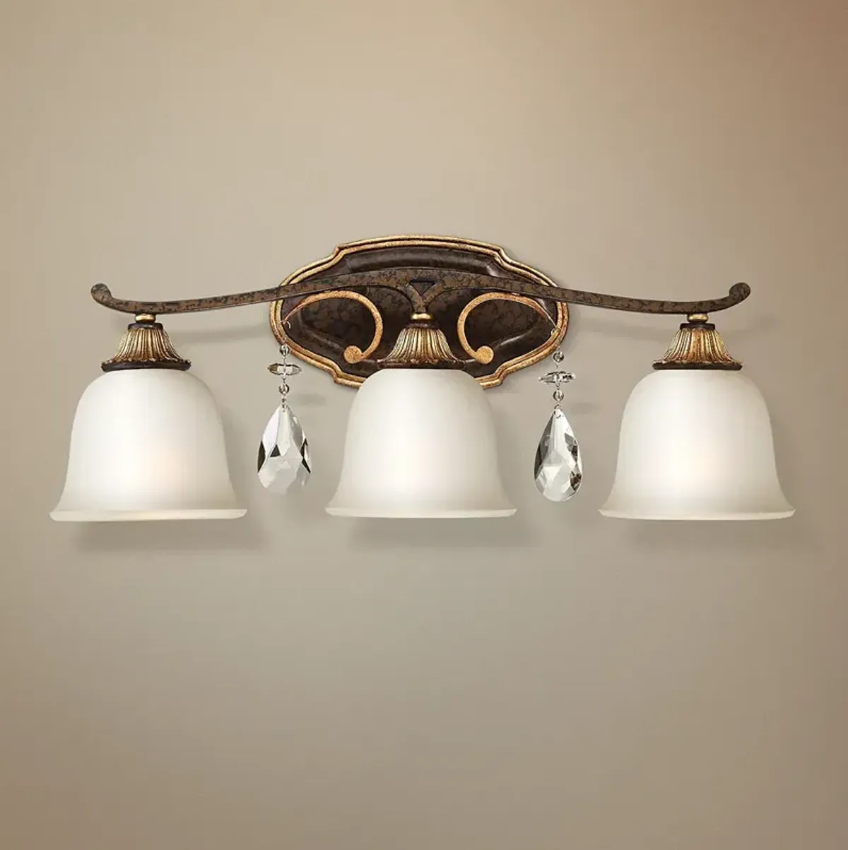 Metropolitan Chateau Nobles 23 3/4"W Bronze Bath Light