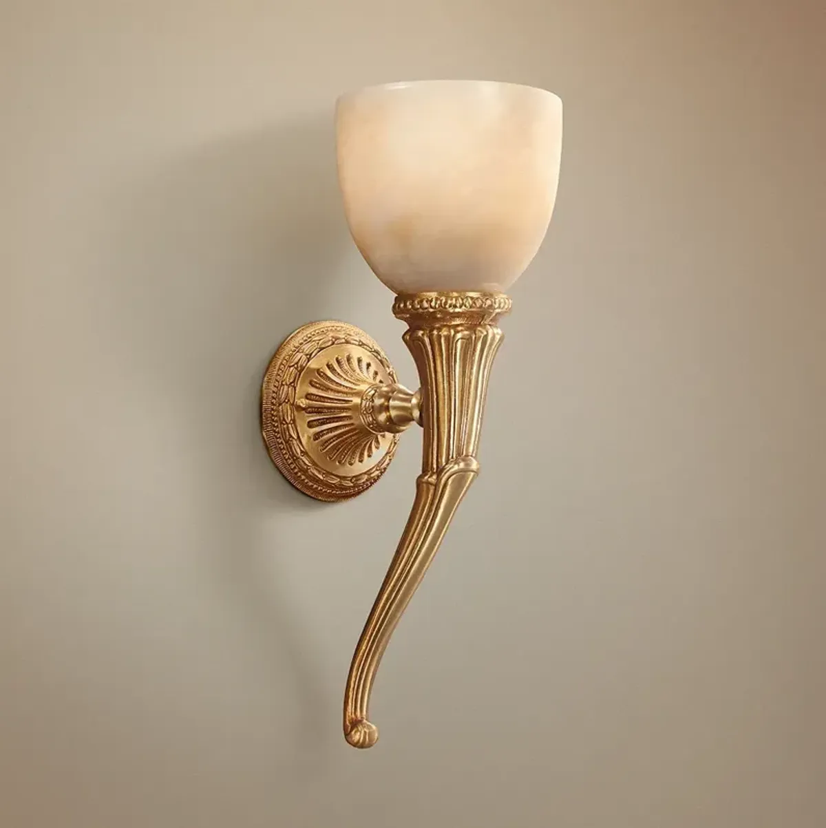 Metropolitan 17 1/2"H French Gold Hand-Made Wall Sconce