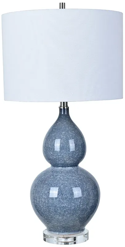 Crestview Collection Vincent Blue Ceramic Table Lamp