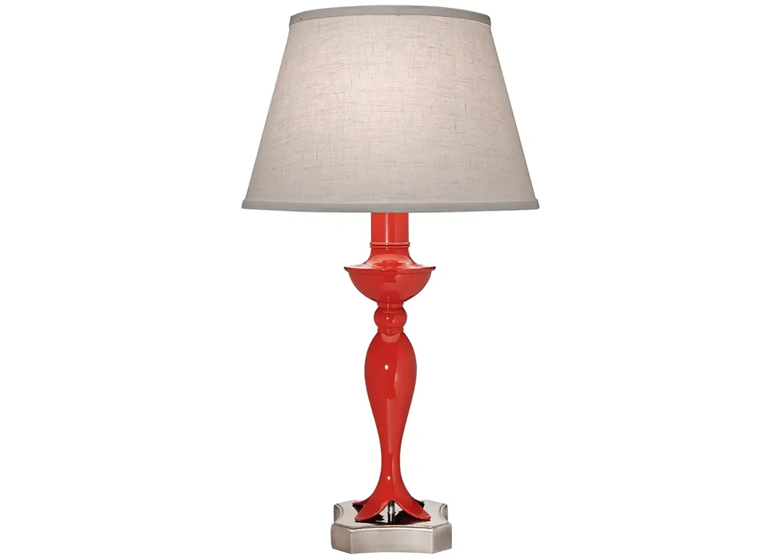 Stiffel 27" High Contemporary Metal Glossy Red Table Lamp