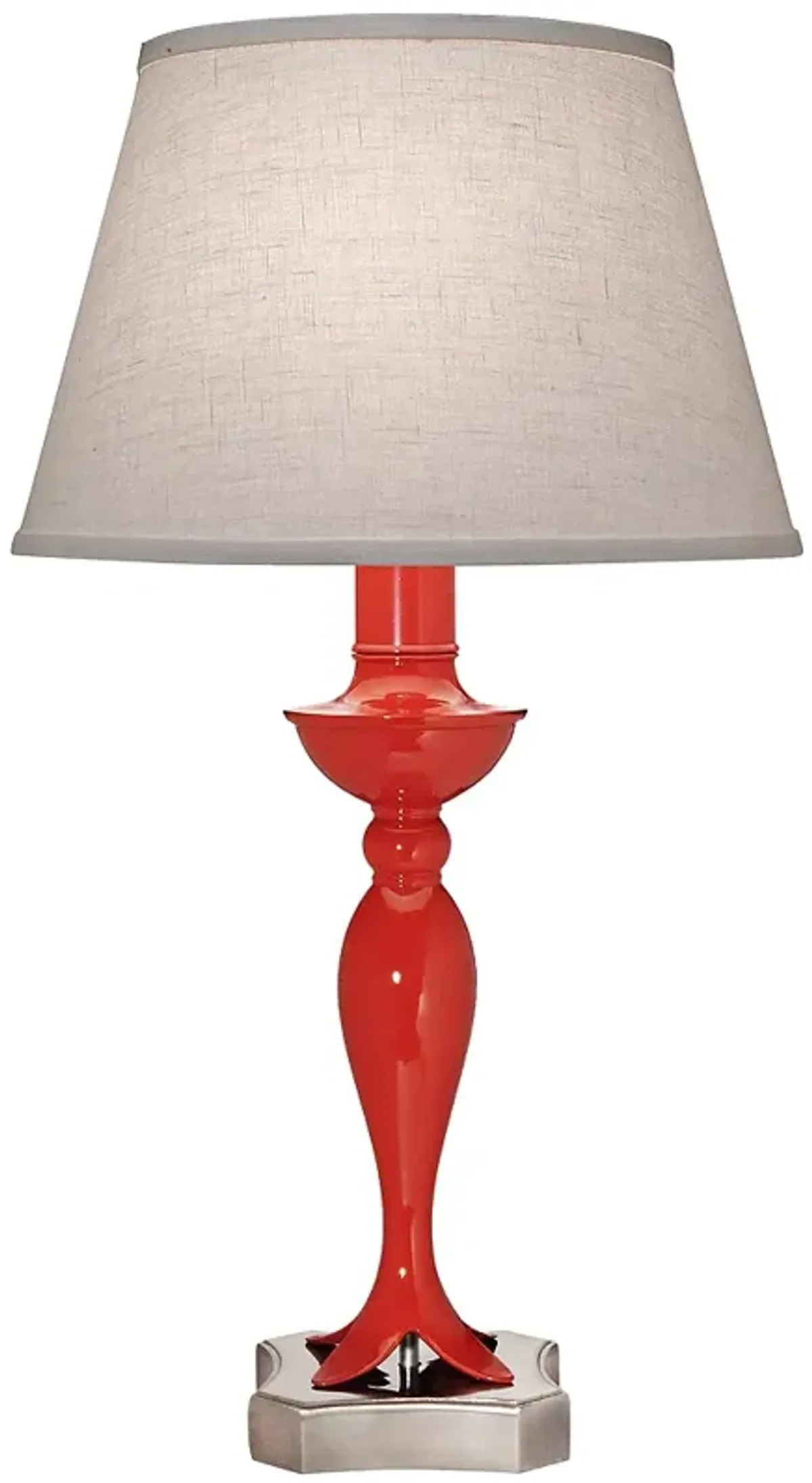 Stiffel 27" High Contemporary Metal Glossy Red Table Lamp