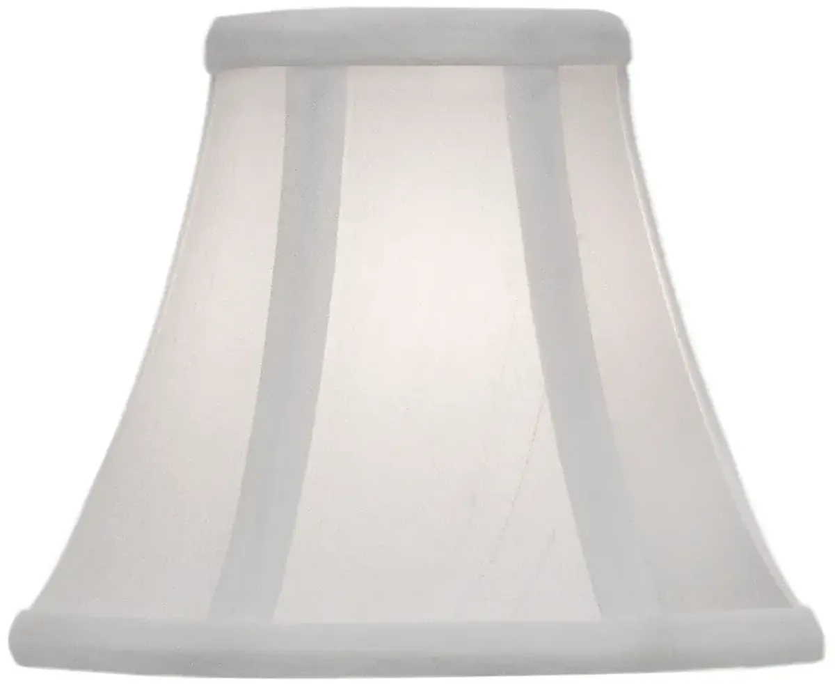 Stiffel Off-White Silk Mini Clip-on Lamp Shade 3x6x5