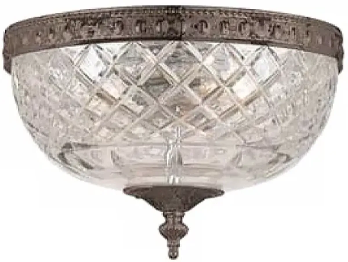 Crystorama Majestic English Bronze 8" Wide Ceiling Light