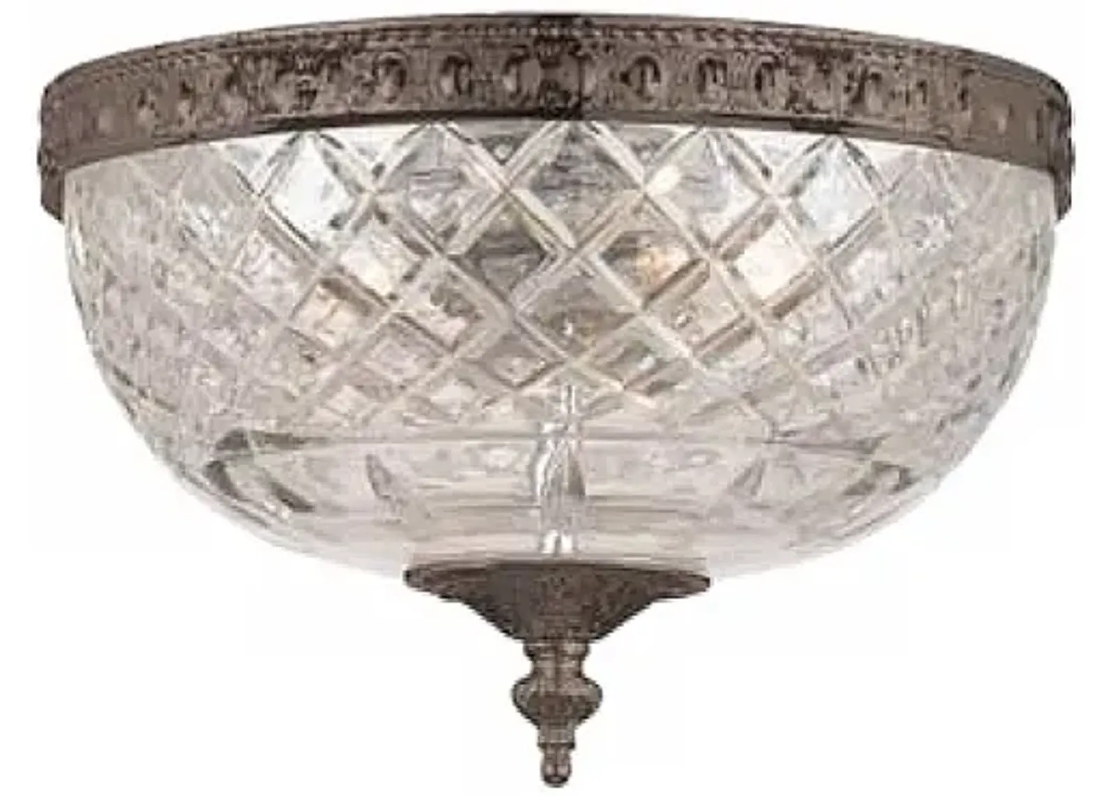 Crystorama Majestic English Bronze 10" Wide Ceiling Light