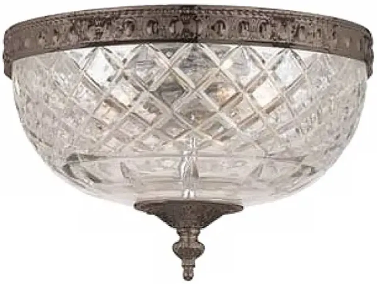 Crystorama Majestic English Bronze 10" Wide Ceiling Light