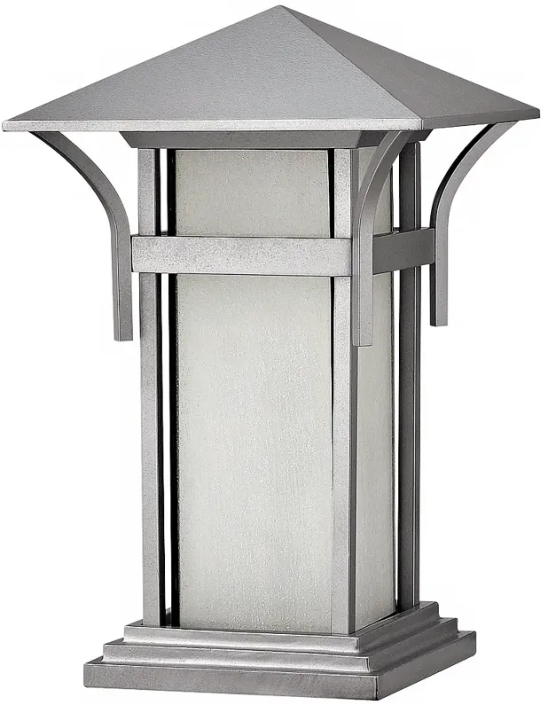 Harbor Collection Titanium 17" High Outdoor Pier Mount Light