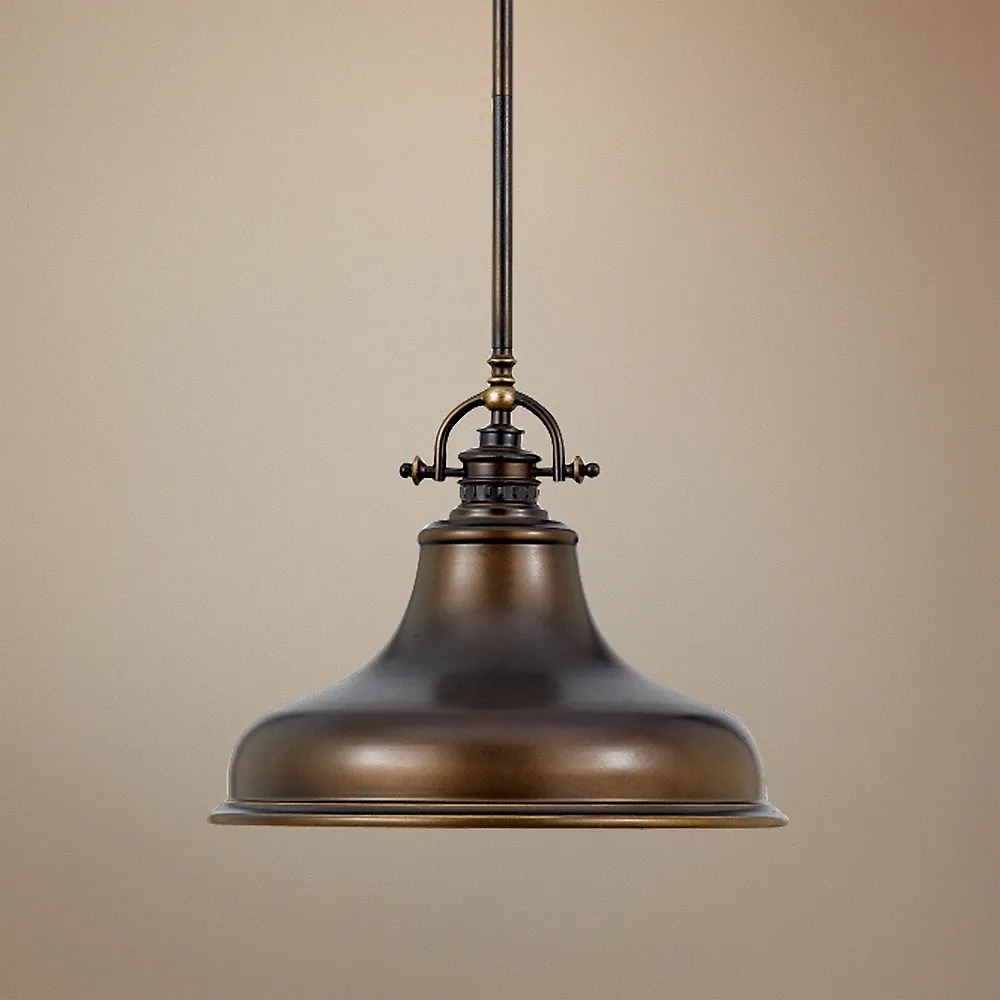 Quoizel Emery 13 1/2" Wide Barn Light Bronze Pendant Chandelier